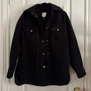 H&M Classic Black Shirt Jacket